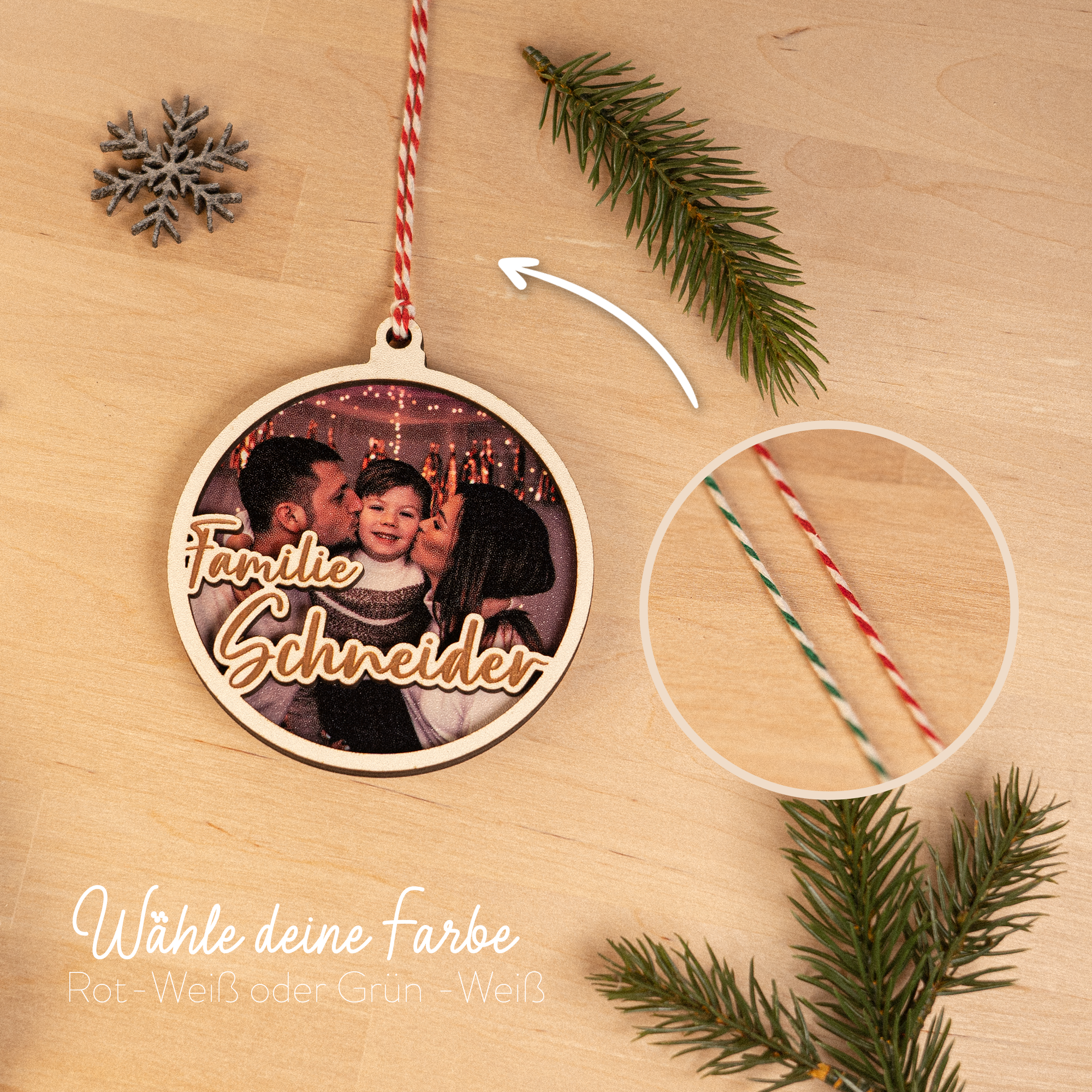 Foto Ornament Weihnachtenbaum