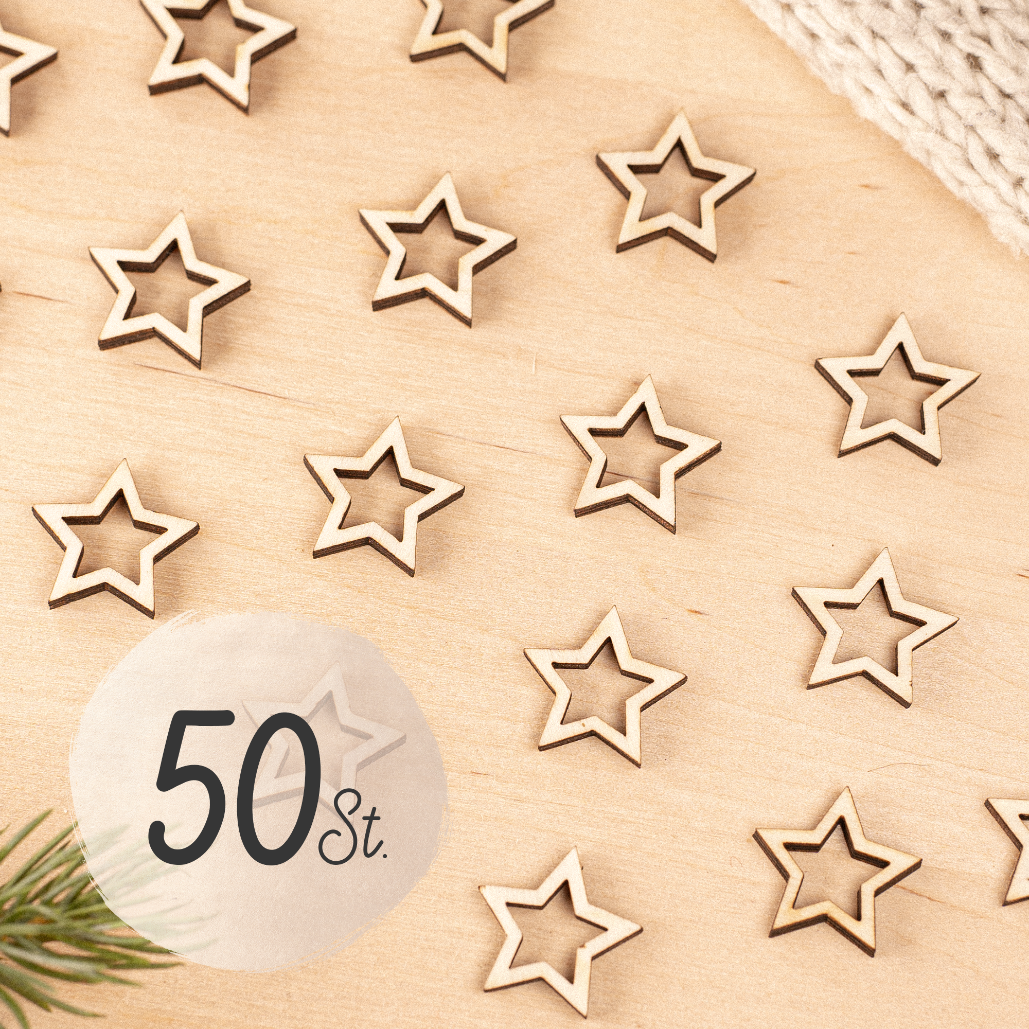 Mini Sterne - Streudekoration - Weihnachtstisch