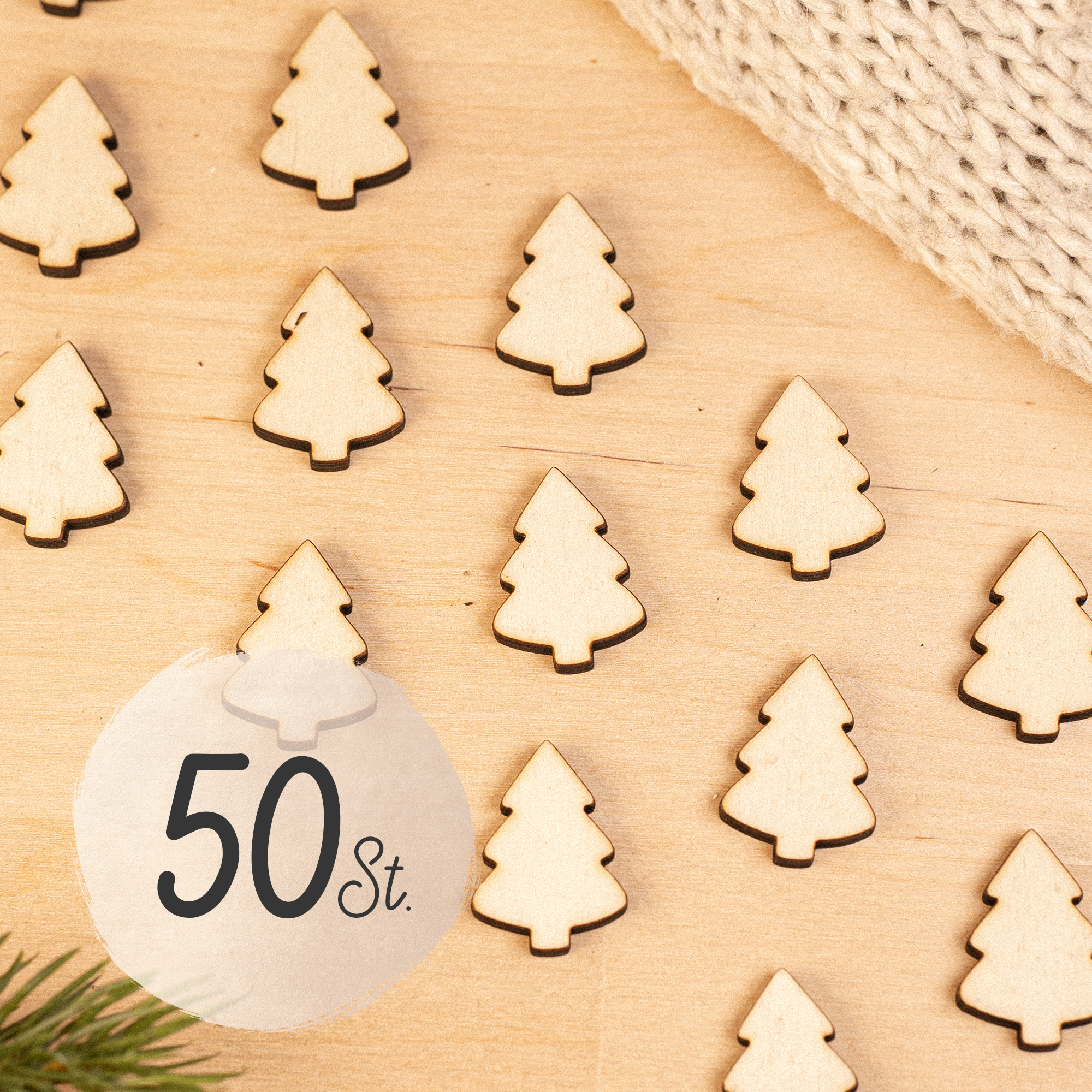 Mini Tannenbäume - Streudekoration - Weihnachtstisch
