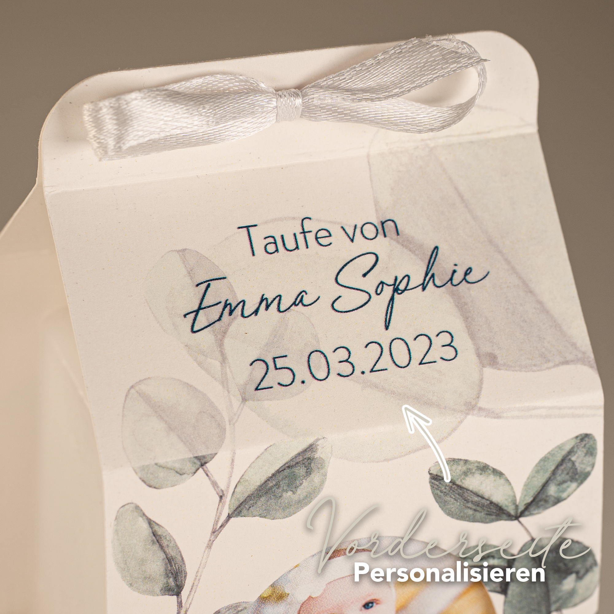Kerzentasche Wildblume inkl. Viereck-Kerze - Gastgeschenk