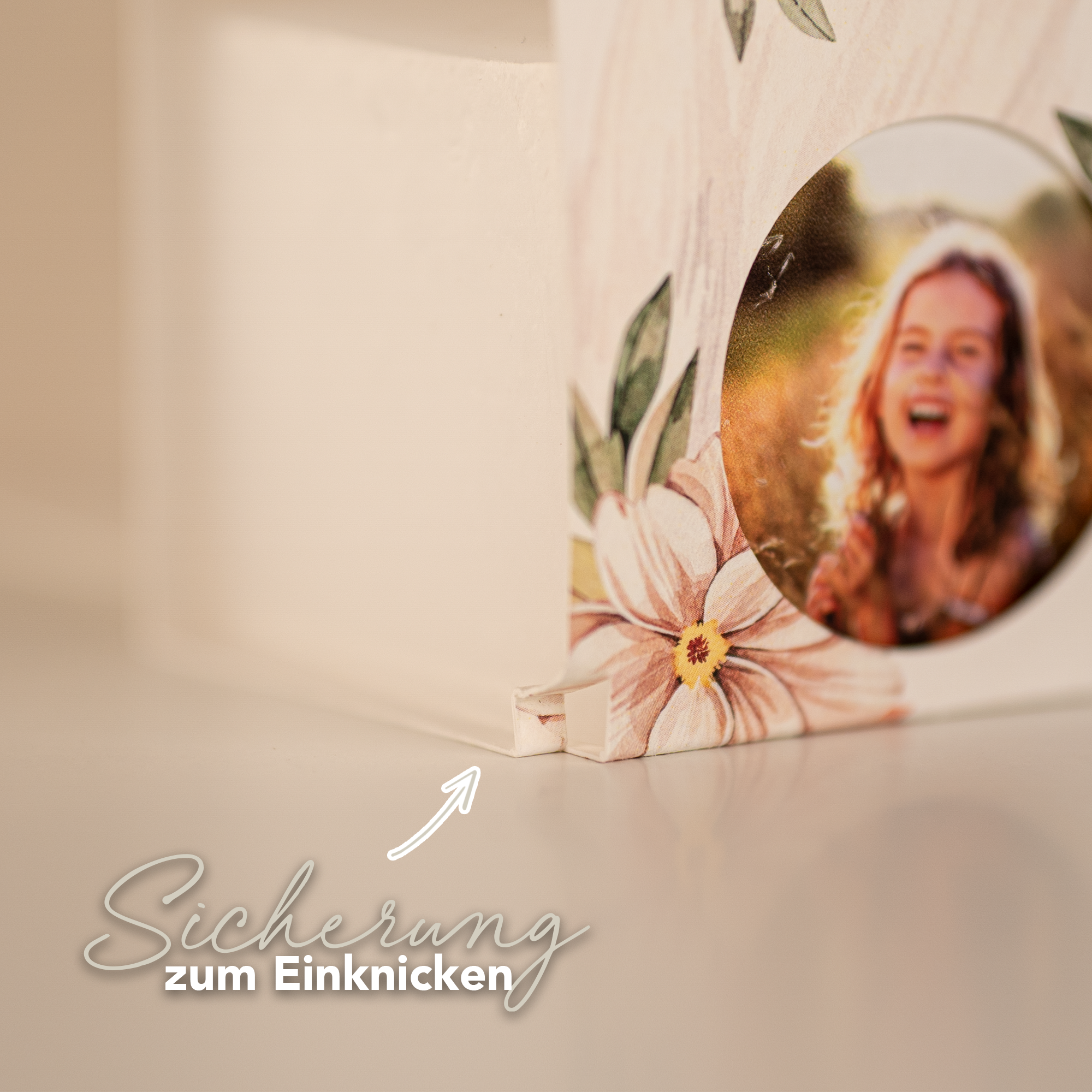 Kerzentasche Wildblume inkl. Viereck-Kerze - Gastgeschenk