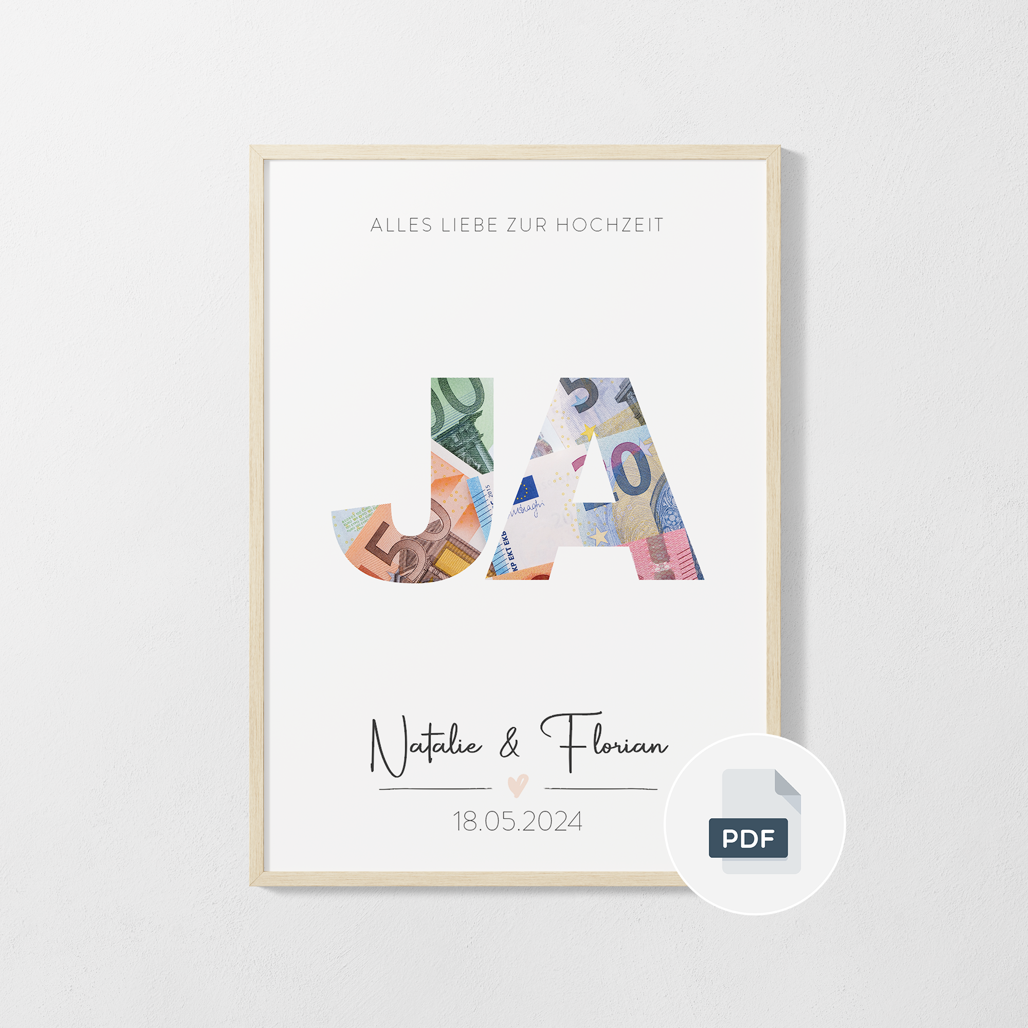 PDF Download Geldgeschenk zur Hochzeit - JA